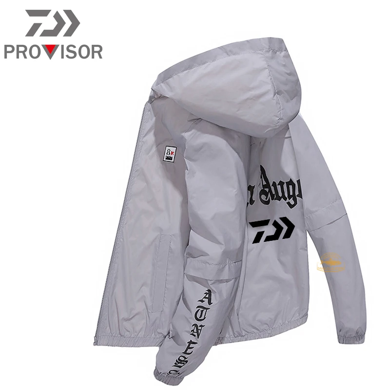 

Daiwa Fishing Sun Protection Clothing Men's Fashion Outdoor Sports Quick-drying Fishing Shirt Breathable Letters Sun Protection