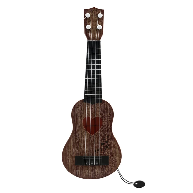 

Q9QB Children's Simulated Ukulele Real Scene Educational Toy with Double Row Portable Musical Toys