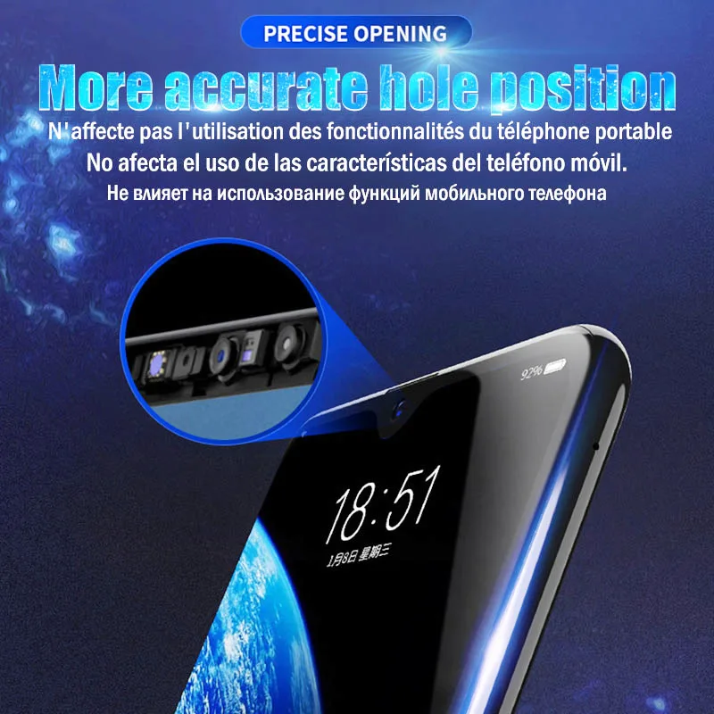 15D Гидрогелевая пленка полная для Samsung A50 A80 A60 Защита экрана Galaxy S10 S9 Plus Note 10 Pro 9 8 S7