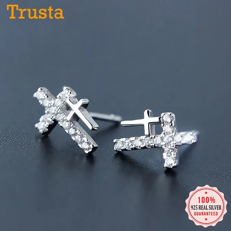 Женские серьги гвоздики из серебра 925 пробы с фианитом|fashion stud earrings|stud earringsstud earrings