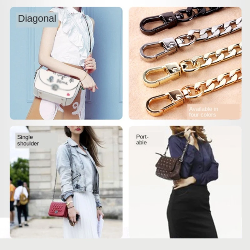 120 см/100 см Сумочка с металлической цепочкой на ремешке сменная цепь сумка плечо