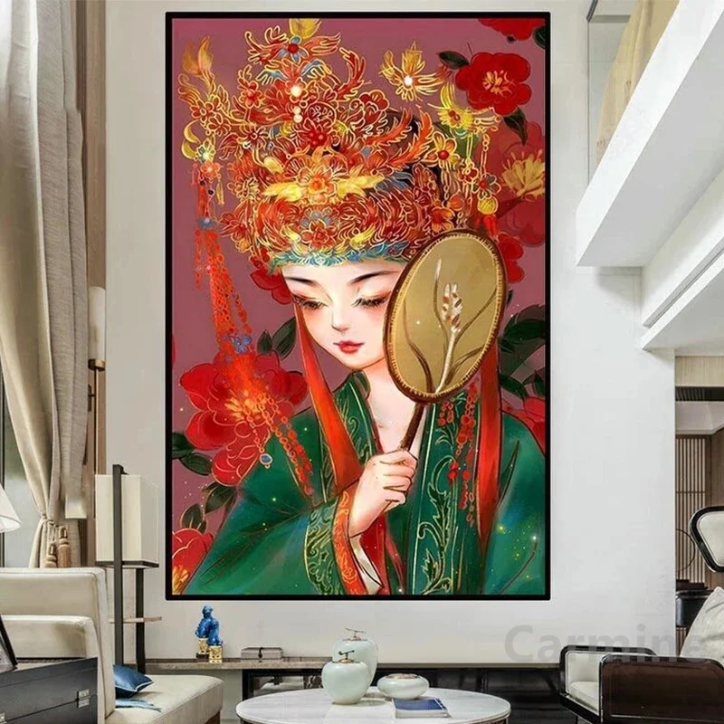 Китайская античная девушка новое поступление Сделай Сам 5D алмазная живопись