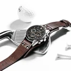 Быстрая распродажа 2021, Новые Популярные водонепроницаемые кварцевые часы, многофункциональные модные деловые часы с тремя глазами для мужчин