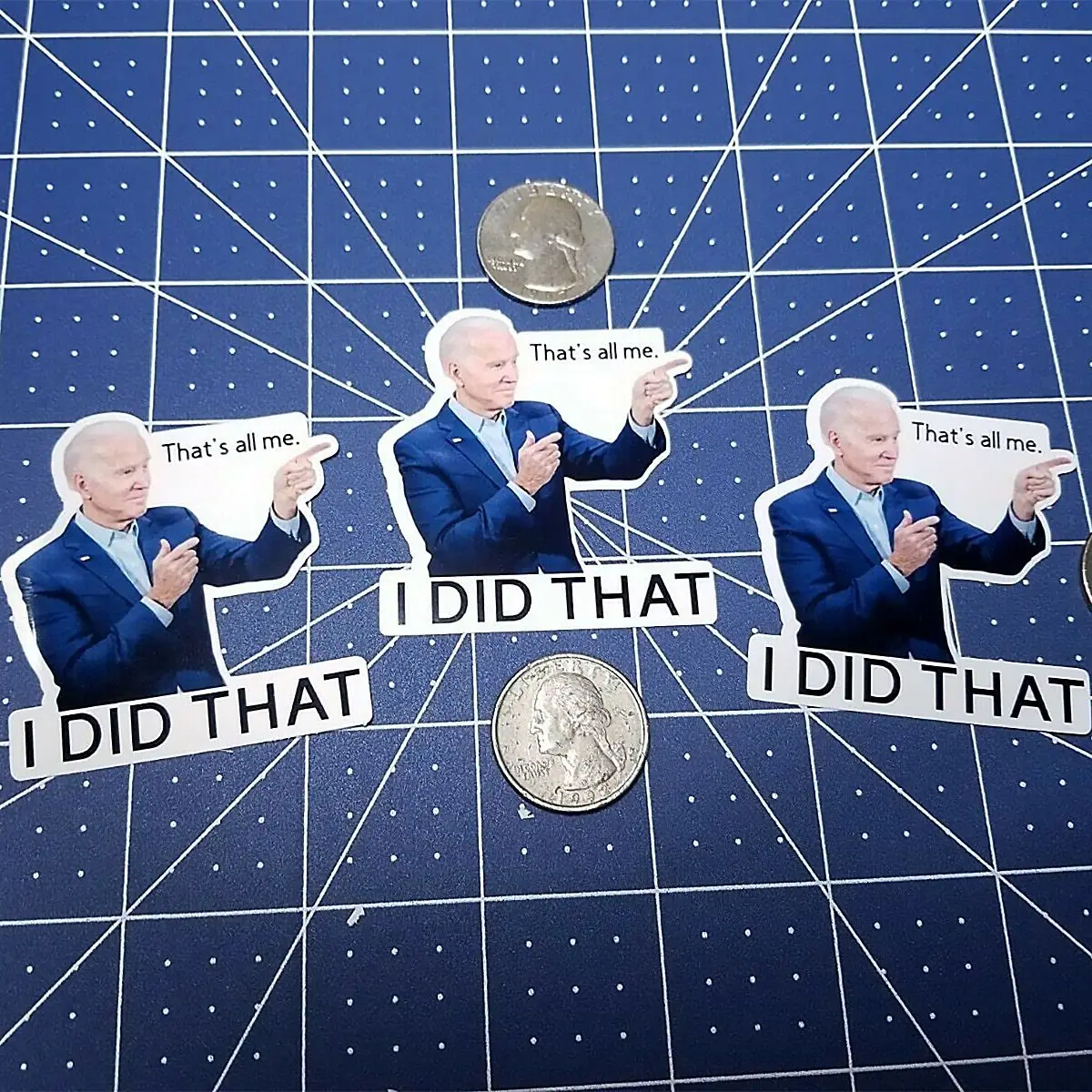 

1/5/10 шт., наклейка с надписью «Joe Biden I DID»