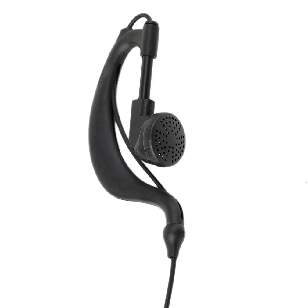 Unversal 2 Pin Mic гарнитура наушник кудрявый кабель для рации Kenwood радио черный |