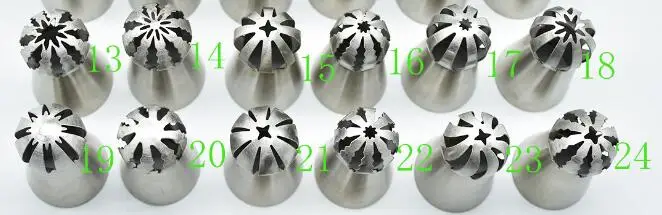 12pcs set style(B) Русский трубопровод советы Обледенение Трубопроводы Советы Набор различные дизайн украшения торта принадлежности сопла муфта трубопровод мешок Кондитерские инструменты - Цвет: 12pcs set style(B)
