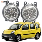 2 шт., галогенсветодиодный Противотуманные фары для Renault KangooGrand Kangoo II W 2008 2009 2010 2011 2012 2013