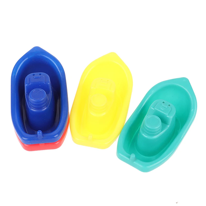 4pcs Floating Ship Bathroom Kids Boats Bath Toys Bathtub Swimming Water Play Fun Educational Boat Toys for Childrens Baby Shower