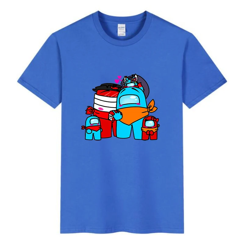 

2021 New Among Us Kids T-Shirt Print Girls Funny Clothes Boys Costume Children Tops Hot Game Summer Kids Clothes Baby Tshirts
