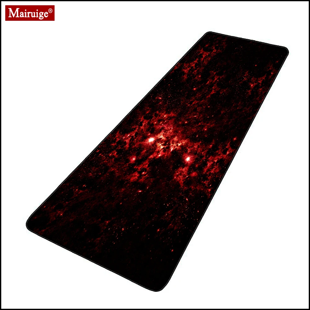 

Large Keyboard Pad Black and Red Mouse Pad XXL Gamer Desk Mat Computer PC Gaming MousePad 90x40cm/80x30cm for Laptop Table Pads