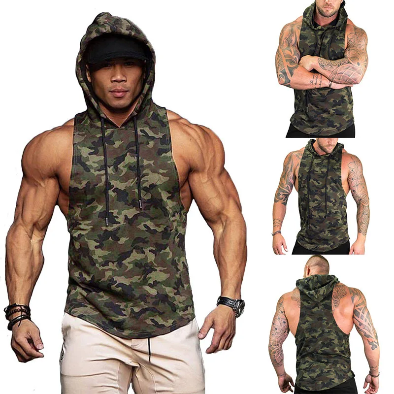 Мужская Спортивная Толстовка без рукавов облегающий пуловер для фитнеса сезон