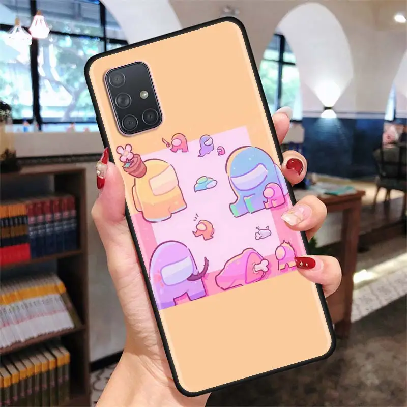 

Cute Among Us Soft TPU Case For Samsung Galaxy A51 A50 A71 A21s A31 A41 A10 A70 A30 A20e A40 A12 A02s Cover Coque Fundas
