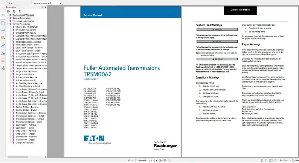 Eaton передача PDF 4 04 GB 2020 руководство по эксплуатации полный DVD | Автомобили и