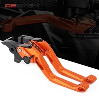 high quality motorcycle adjustable brake clutch levers for ktm duke 125 200 all years duke 390 2013 2015 2016 2017