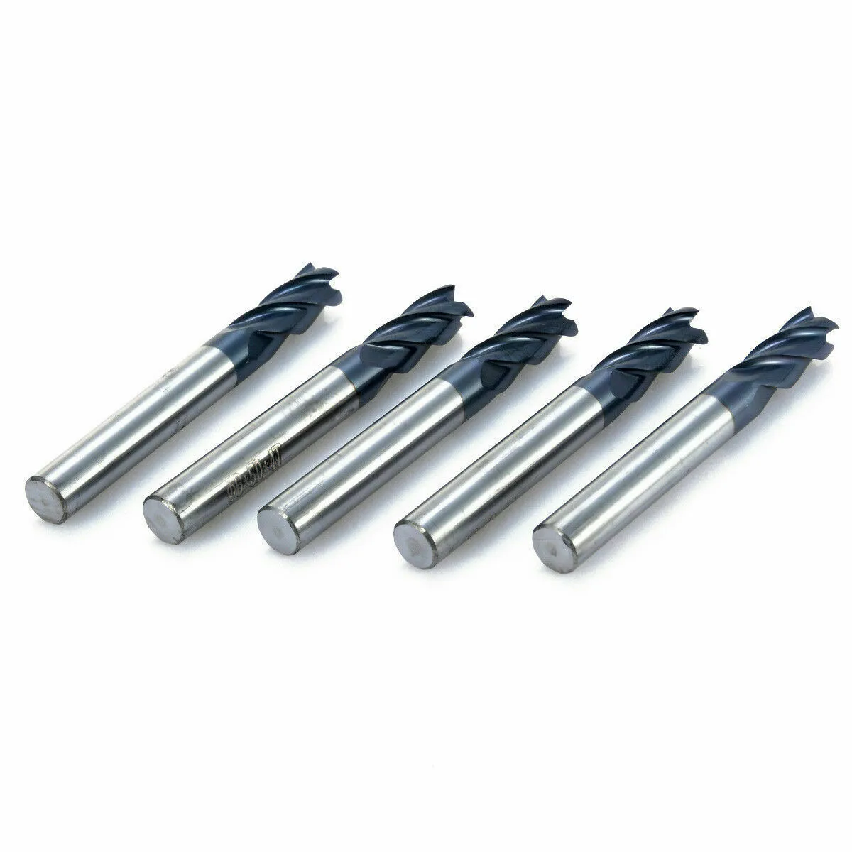 

4 Blades Milling Cutter 4 Flute 50mm 5pcs 6mm Bit CNC Carbide End Mill