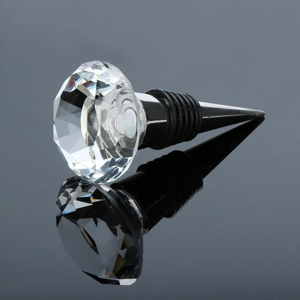 30/40mm Wine Stoppers Diamond Crystal Stainless Steel Champagne Stopper Sparkling Bottle Plug Sealer Kitchen Bar ToolsF1223 | Дом и сад