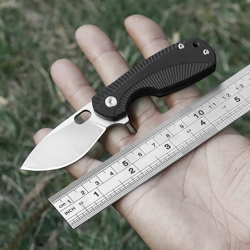 

M390 Folding Knife Mini-Knife Portable Self-defense Outdoor Knife High Hardness Sharp G10 Fruit Knife Pocket Folding Knife