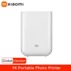Портативный фотопринтер Xiaomi Mi, 300 точекдюйм, беспроводной Bluetooth-совместимый мини карманный Термопринтер для этикеток