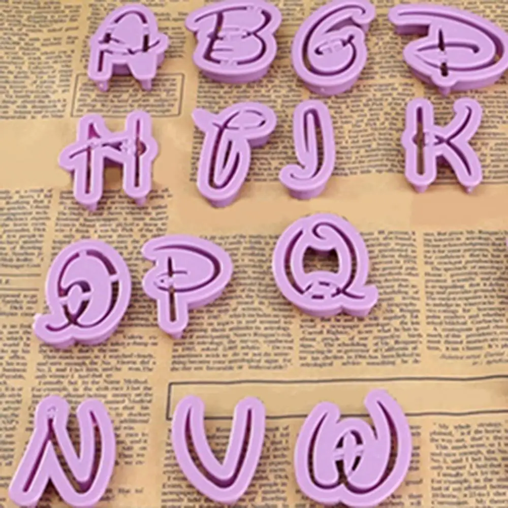 

26 Pcs Alphabet Letter Cookie Cutters Cake Decorating Chocolate Mould