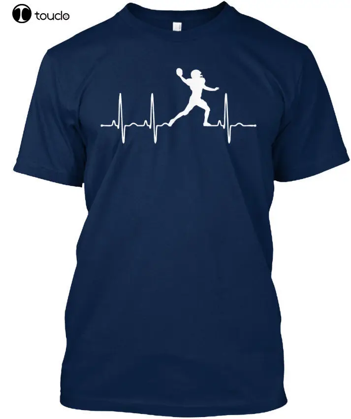 

Newest Letter Print Short Rugbyer Heartbeat Standard Unisex T-Shirt Summer T-Shirt