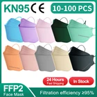 1-100 шт. маска FFP2 Для Взрослых Маска kn95mask ffp2mask многоразовые маски из ткани для взрослых fpp2 маска для лица kn95 защитные маски CE