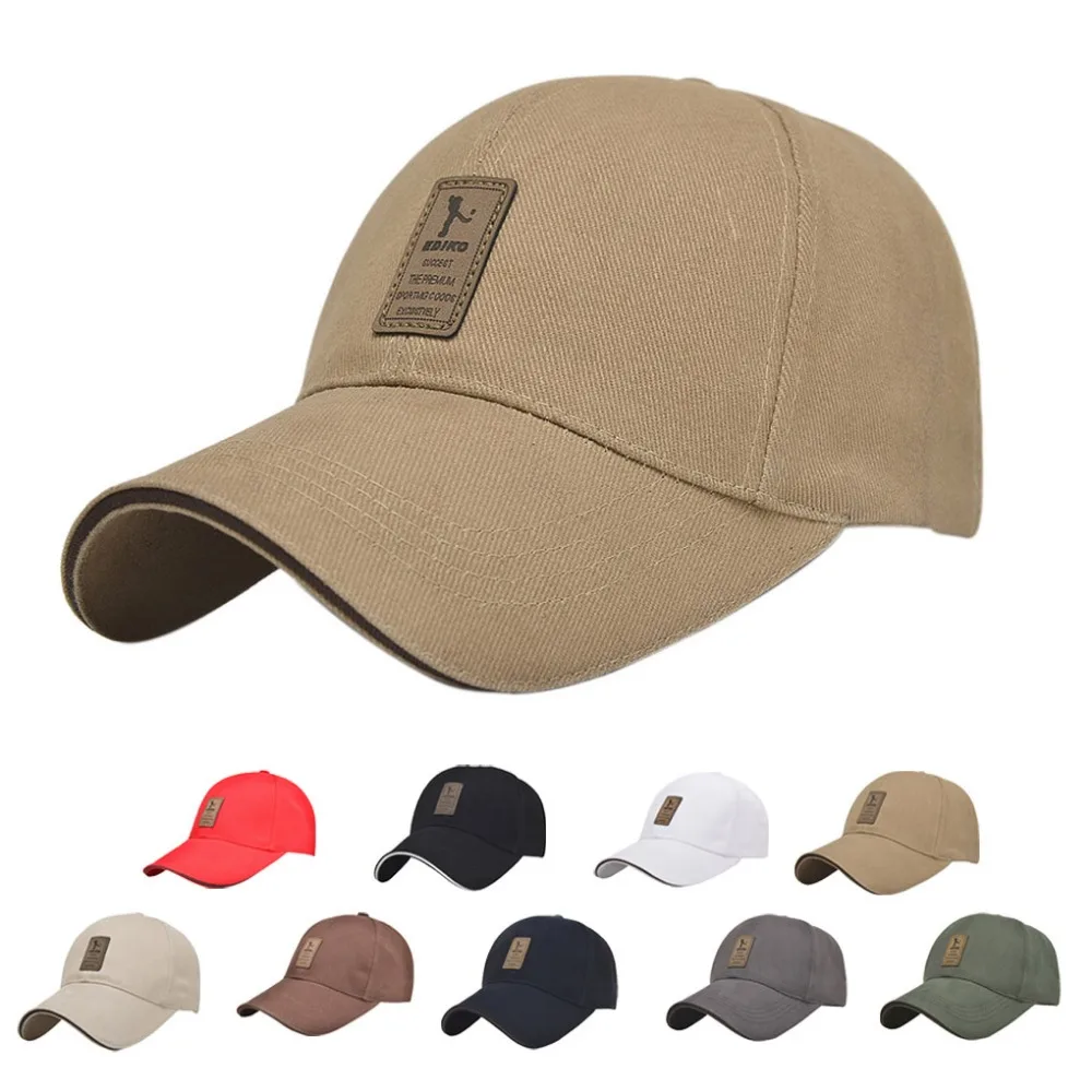 Бейсболка Snapback кепки для мужчин хлопковые повседневные с регулируемым поясом