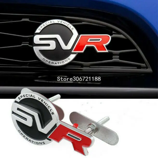 Черный/Красный значок SVR гриль Передняя решетка эмблема наклейка подходит для Range