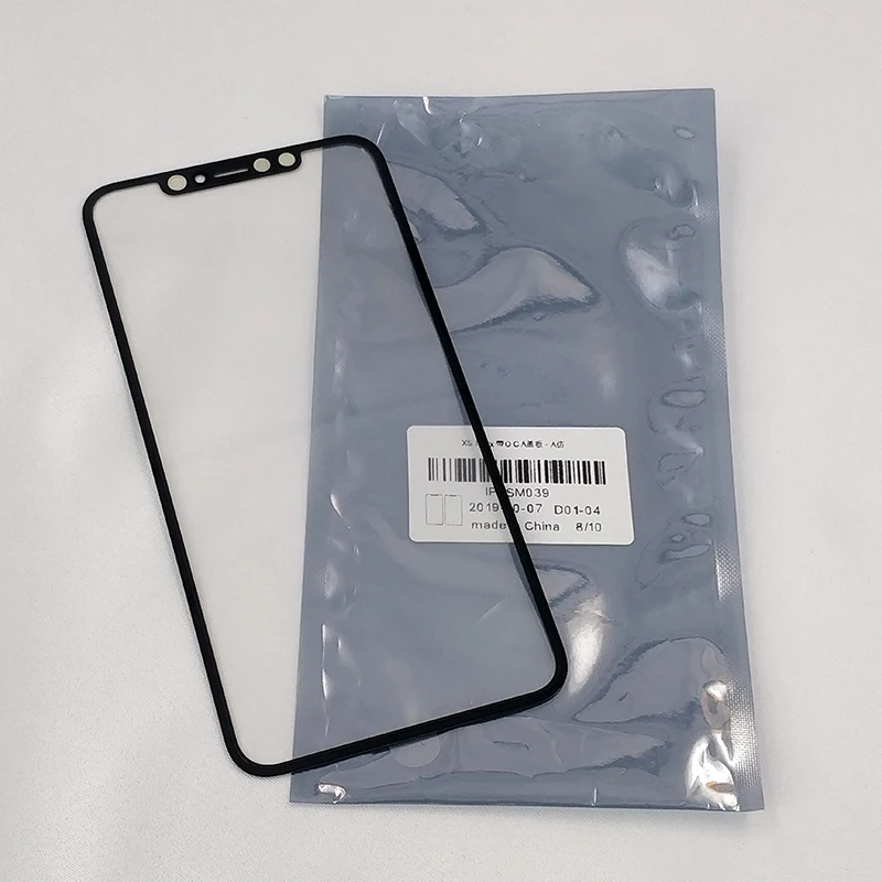 Замена внешнего стекла крышка объектива с OCA клей наклейки пленка для iPhone X XS XR XS MAX мобильный телефон сенсорная панель запасные части