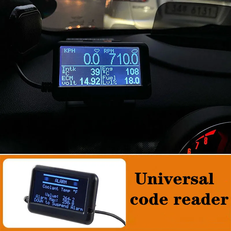Автомобильный OBD2 сканер UltraGauge считыватель кодов и калькулятор пробега EM plus