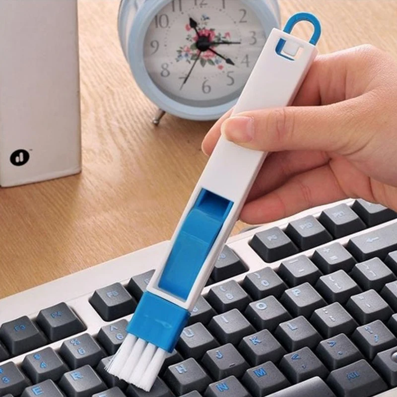 3pcs Keyboard Brush Corner Dust Brushes With Dustpan Kitchen Doors Windows Crevice Groove Cleaning Window Cleaner | Дом и сад