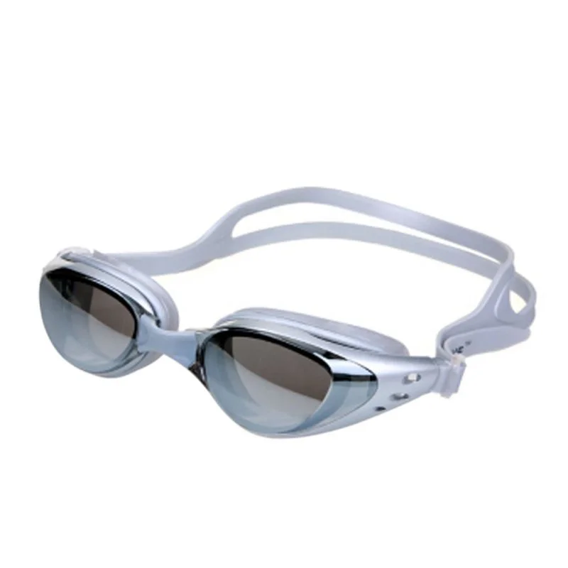 

1PC зеркальный Плавание очки Силиконовое уплотнение Плавание ming очки для дайвинга Стекло является защита от УФ-лучей анти-туман Водонепрони...