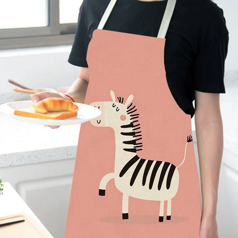 1 шт. кухонный фартук забавная собака бульдог кошка без рукавов хлопок лен