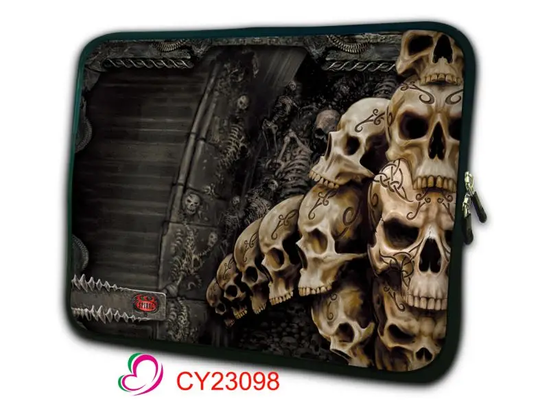 

Skulls Laptop Sleeve Bag Pouch 11" 12 13 14 15 15.6 17 inch notebook case Soft bag For Macbook Air Pro Retina Tablet Cover