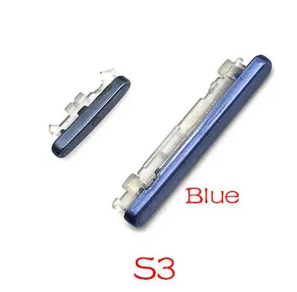 Для samsung S3 S7 край J5 J7 J510 J710/J5 J7 J730 J530 кнопка регулировки громкости источник энергии Переключатель Вкл/Выкл кнопка ключ гибкий кабель - Цвет: S3 Blue