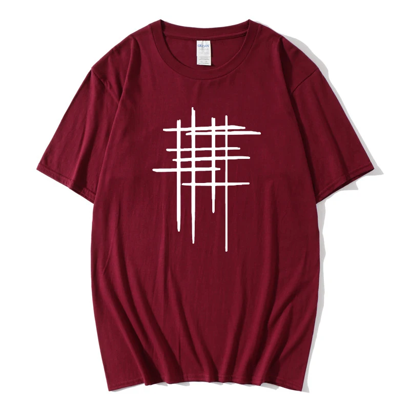 Новинка 2020 особая мода высокое качество новая футболка с вертикальным рисунком