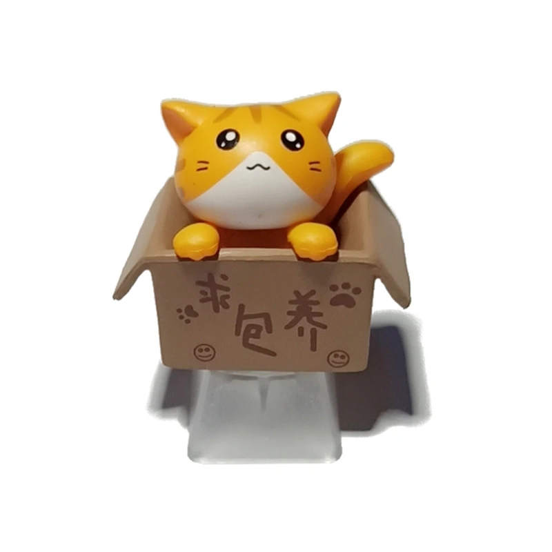 Y5JF 1 шт. DIY ABS Cat пользовательский мультфильм аниме клавиша крышка Нижняя подсветка