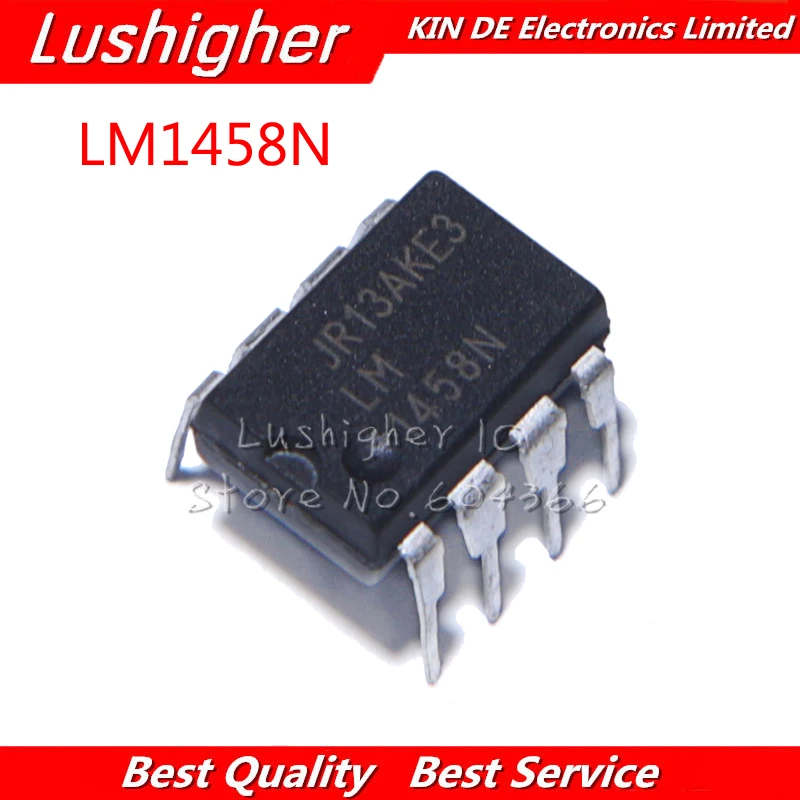 10 шт. LM1458N DIP8 LM1458 DIP-8 MC1458P DIP
