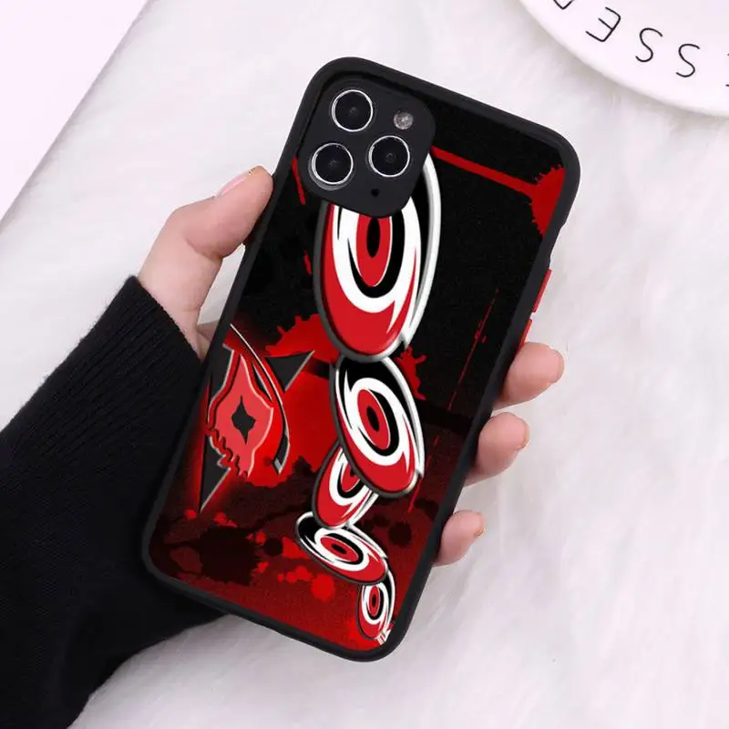 

sport logo Carolina Hurrican Phone Case Matte Transparent For iPhone 12 Mini 11 Pro XR XS Max 7 8 Plus