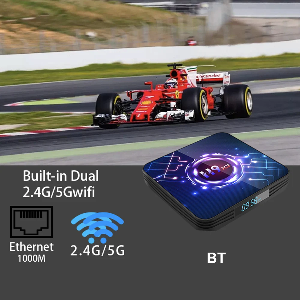 ТВ-приставка docooler H9 X3 на Android 2020 4 + 32/64 ГБ 8K 4K 9 0 P HDR Wi-Fi | Электроника
