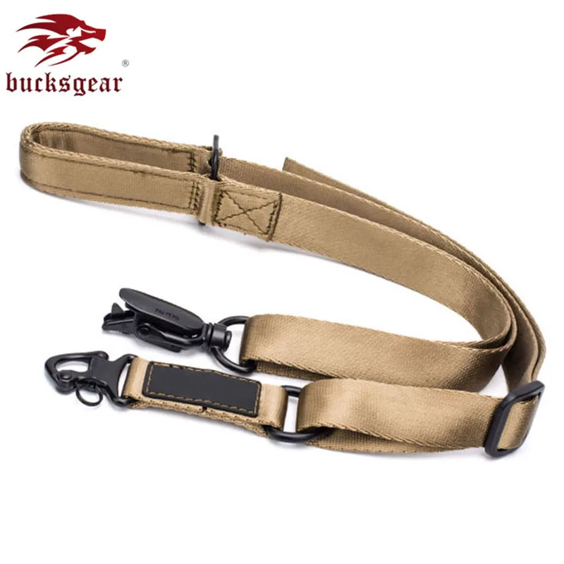 

BUCKSGEAR outdoor hunting gun sling 2 point military sling MS2 rifle gun rope war game tactical paintball gun sling belt