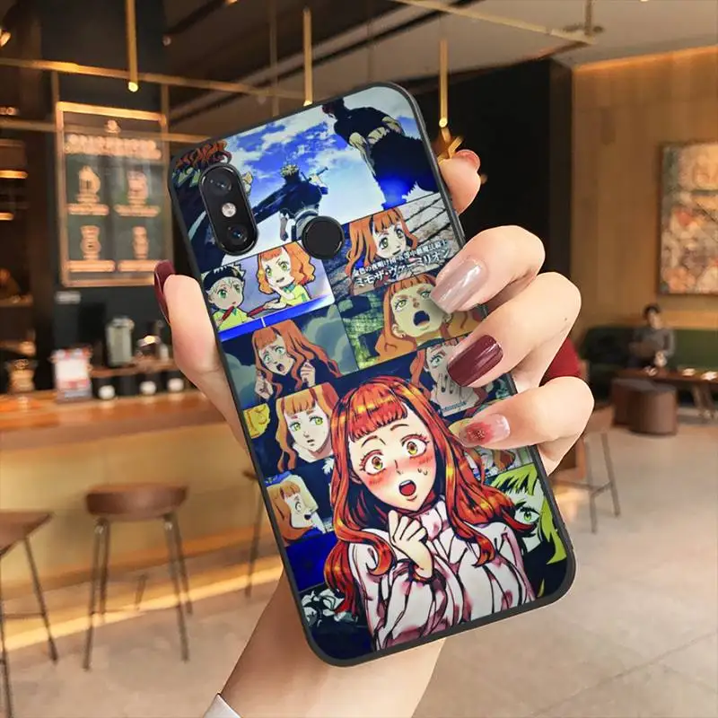 

Black Clover Phone Case Black Cover For Xiaomi 6X 8 8Lite 9T 10 10Lite Note 8 8T 9Pro 9Promax Cases