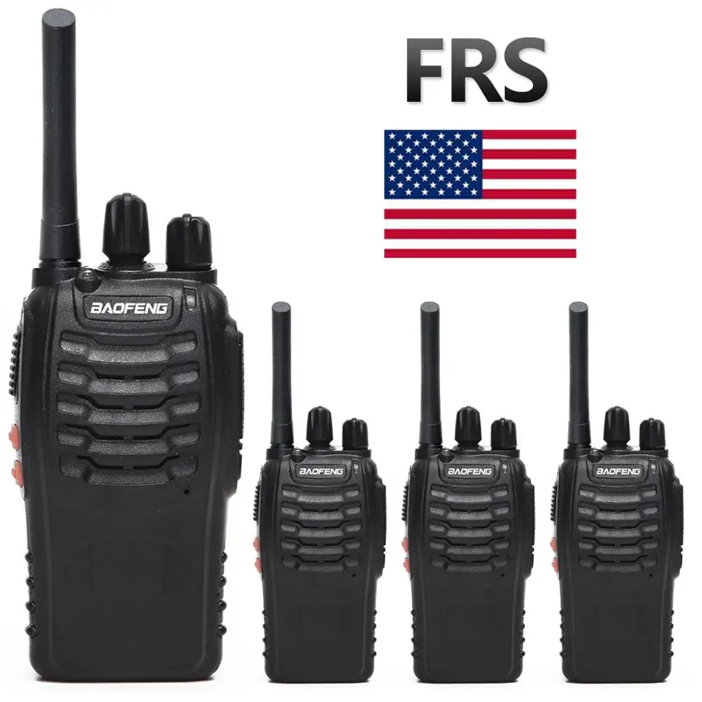 4 шт BAOFENG BF-88A FRS перезаряжаемая рация (улучшенная версия BF-888S) двусторонняя