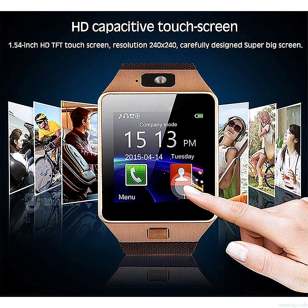 bluetooth smart watch dz09 support sim tf card camera wristwatch phone call smart watch for android ios support multi language free global shipping