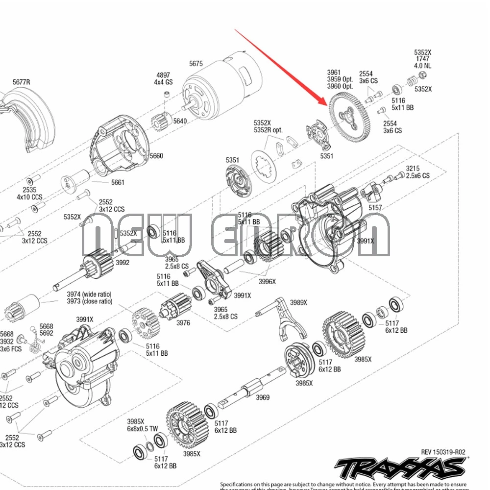 NEW ENRON RC Steel 65T Spur Main Gear 65-tooth 0.8 Mod #3960 1:10 For Traxxas 1/10 SUMMIT 56076-4 E-REVO 5603 5605 5608 5607 | Игрушки и