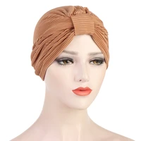 twisted womens head wraps cotton and linen turban bonnets for women muslim hijab turbans chemo hat india headwear