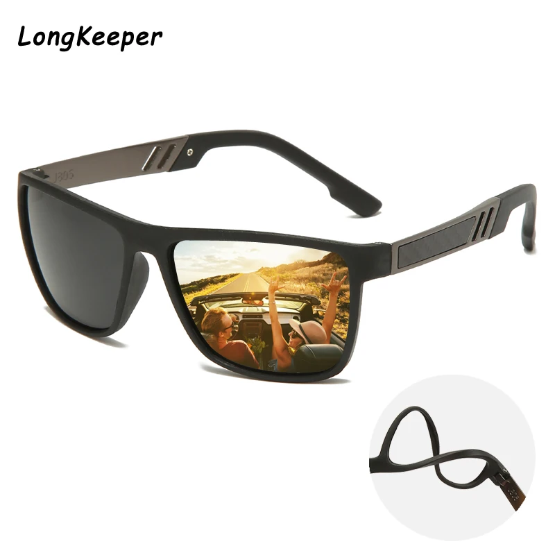 

BRAND DESIGN Sunglasses Men Women Classic Retro Polarized Sun glasses Design Square Frame 100% UV Protection Gafas de sol