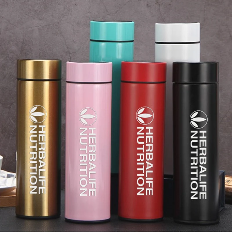6 цветов Herbalife питание 500 мл интеллектуальный термос кофейная чашка температурный
