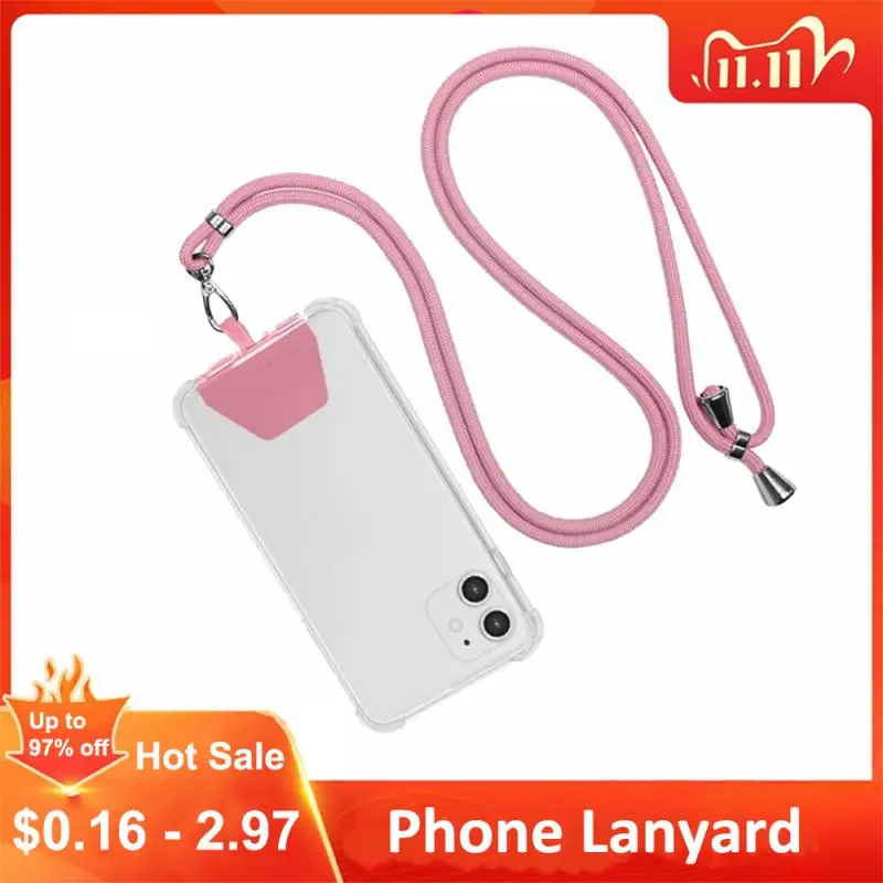 

Safety Tether For All Phones And Case Combination Phone Lanyard Adjustable Comfortable Nylon Neck Lanyard Easy-Install