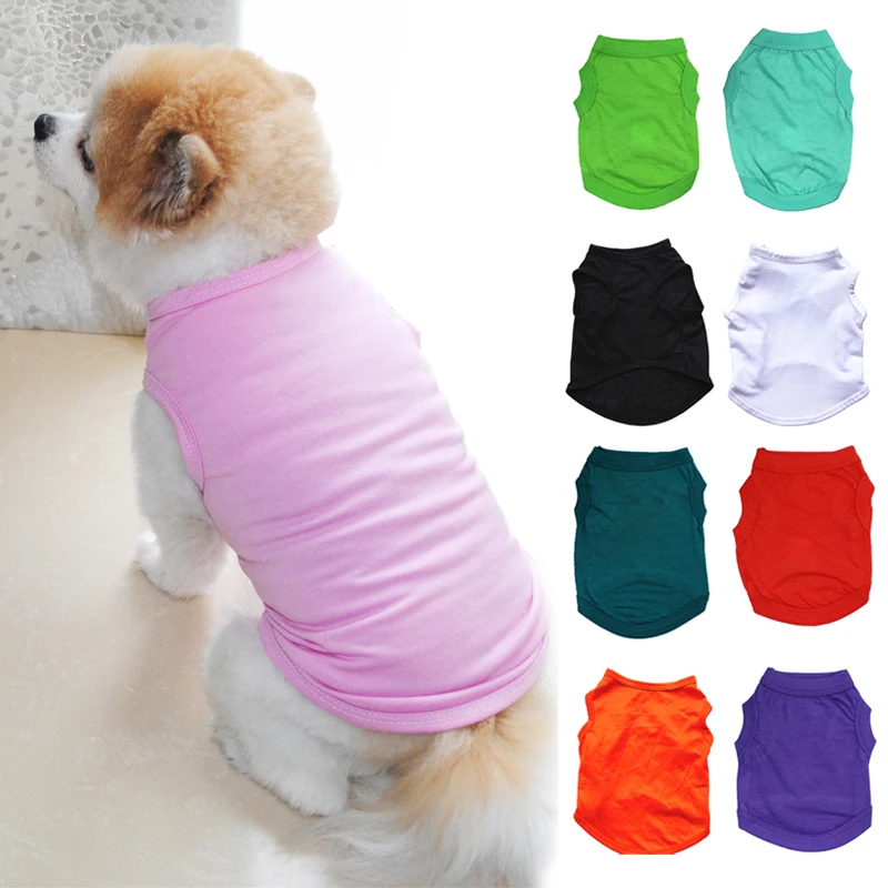 

Cute Pajamas O-neck Sleeveless Pet Supplies For Small Medium Dogs Accessories Summer Dog T-shirt Pet Clothes Puppy Vest Shirt