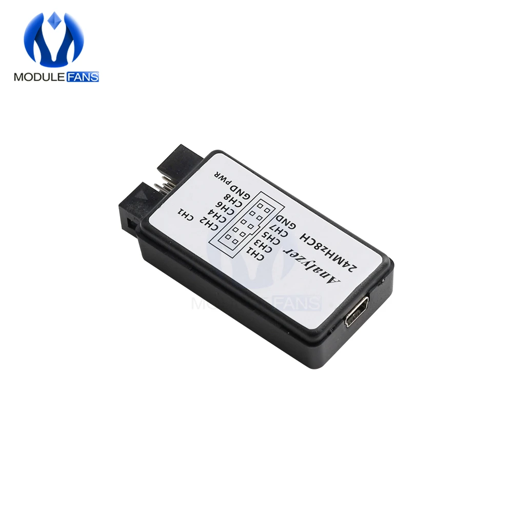 USB 24 МГц 8 каналов логический анализатор Комплект устройств кабель для ARM FPGA M100|logic